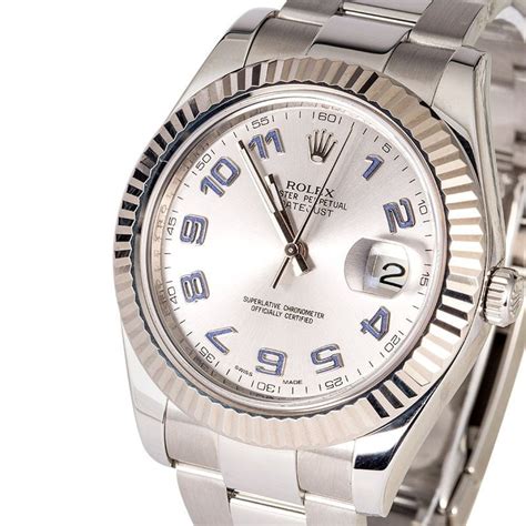 how rare is rolex datejust ii 116334|Rolex Datejust arabic dial.